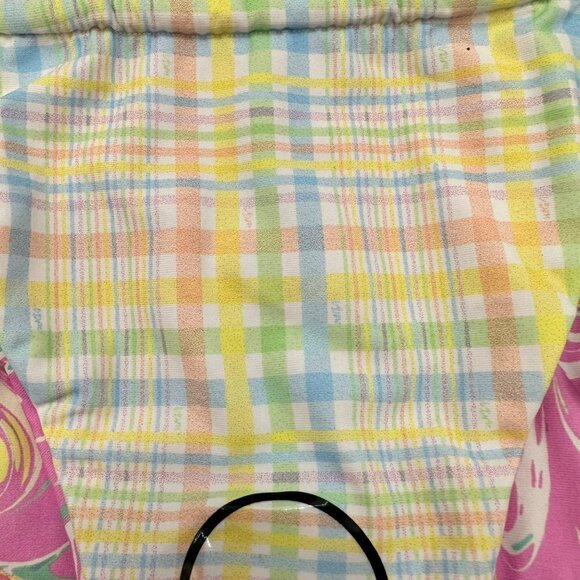 VDM Reversible Ziggy Sorbet Marble Tartan Pastel Bikini Bottom Medium NWT‎ - Picture 8 of 10